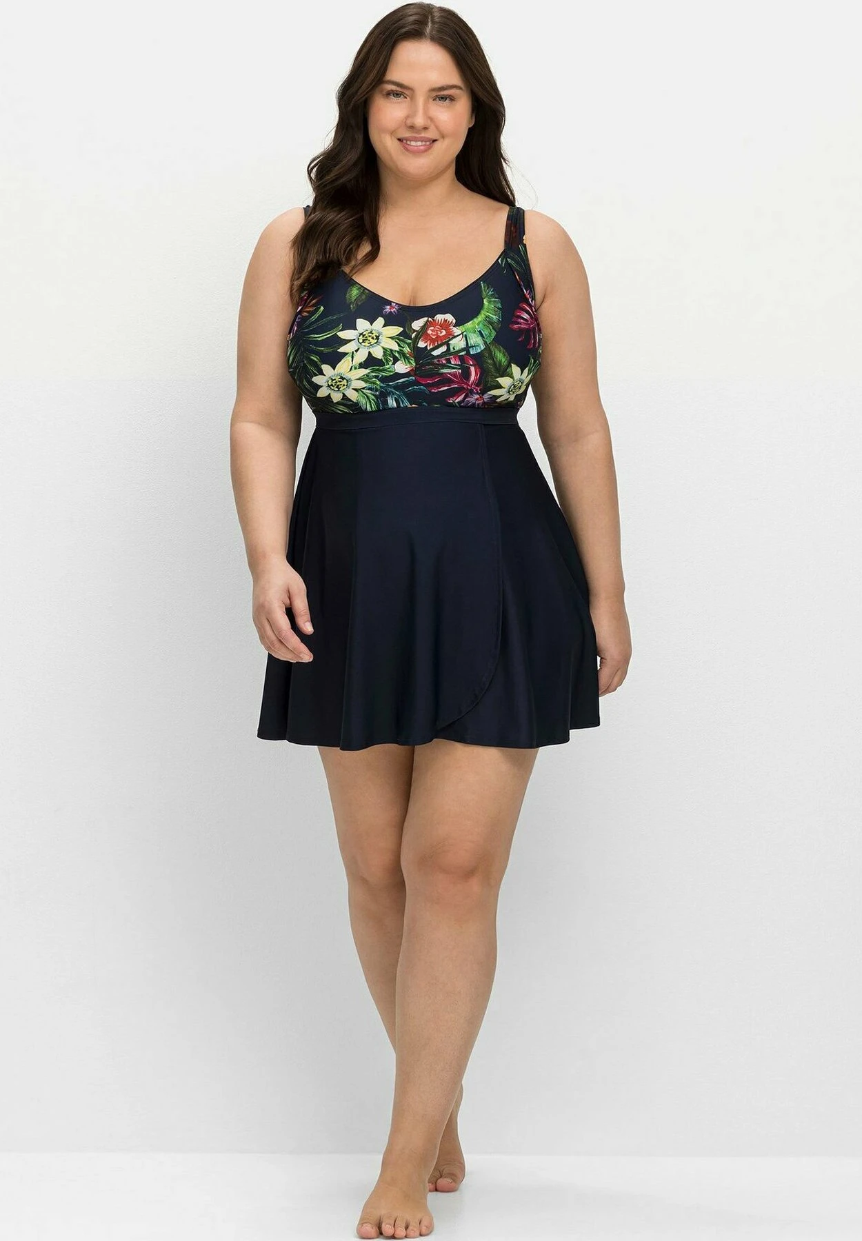 Sheego Costume Da BagnoMarine Gemustert Donna Moda Mare SHI81G00F-K11 4 Sheego Costume Da BagnoMarine Gemustert Donna Moda Mare SHI81G00F-K11 - immagine 2