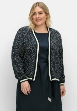 Sheego VerschlussloseGiubbotto BomberNachtblau Gemustert Donna Giacche E Blazer SHI21G04Z-K11