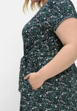 Sheego Vestito EstivoNachtblau Gemustert Donna Vestiti SHI21C0TW-K11 -Sheego Negozio 096d1e3be96c456fbca539a82272e0f0