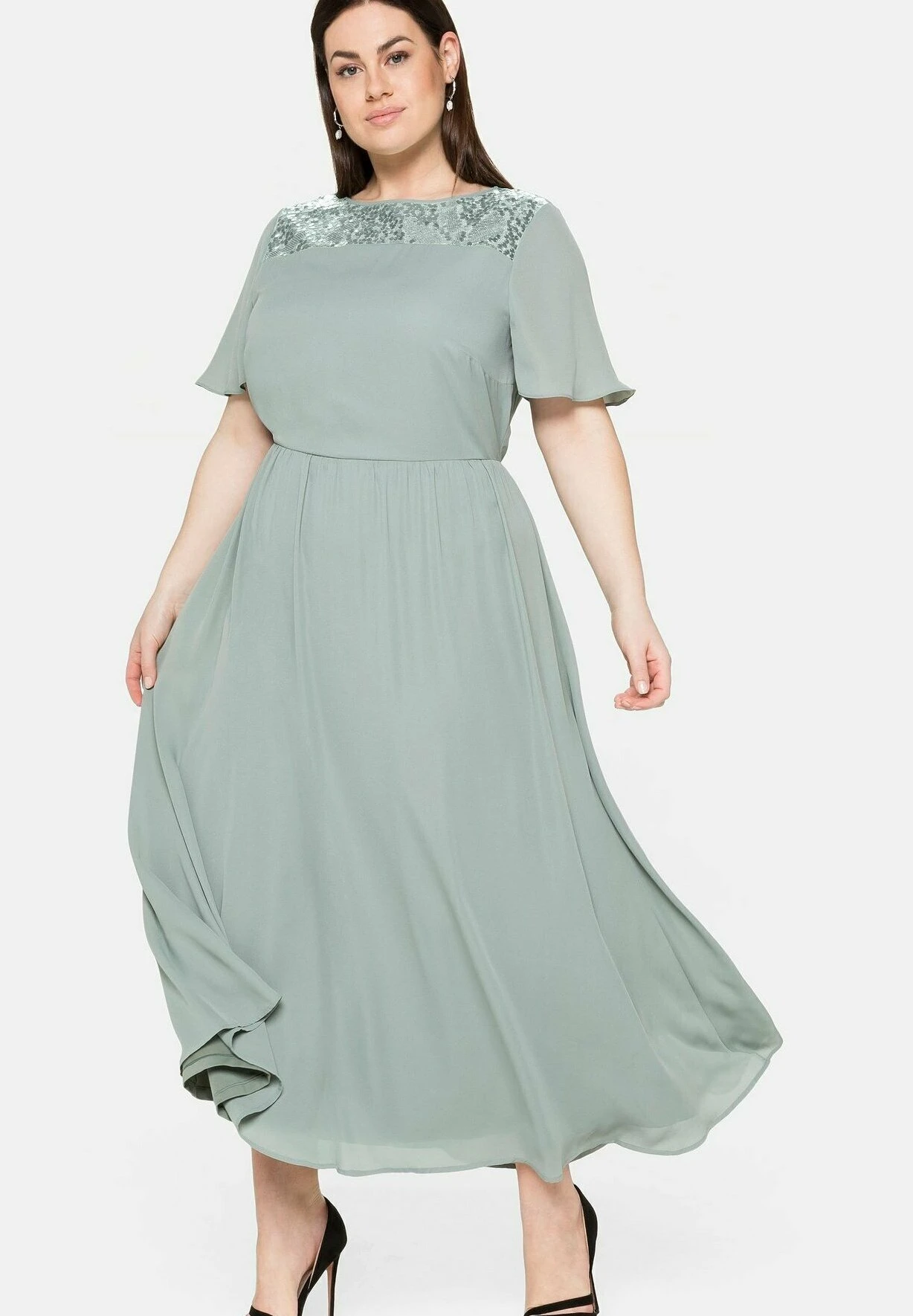 Sheego Vestito LungoEukalyptus Donna Vestiti SHI21C0IA-M11 3 Sheego Vestito LungoEukalyptus Donna Vestiti SHI21C0IA-M11