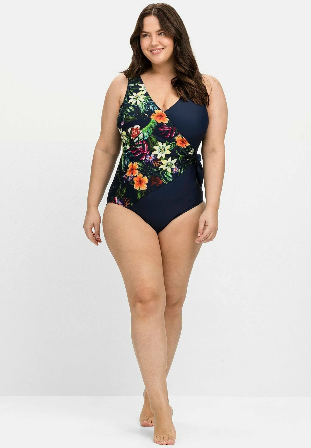 Sheego Costume Da Bagno - Marine Gemustert 4 Sheego Costume Da Bagno - Marine Gemustert - immagine 2