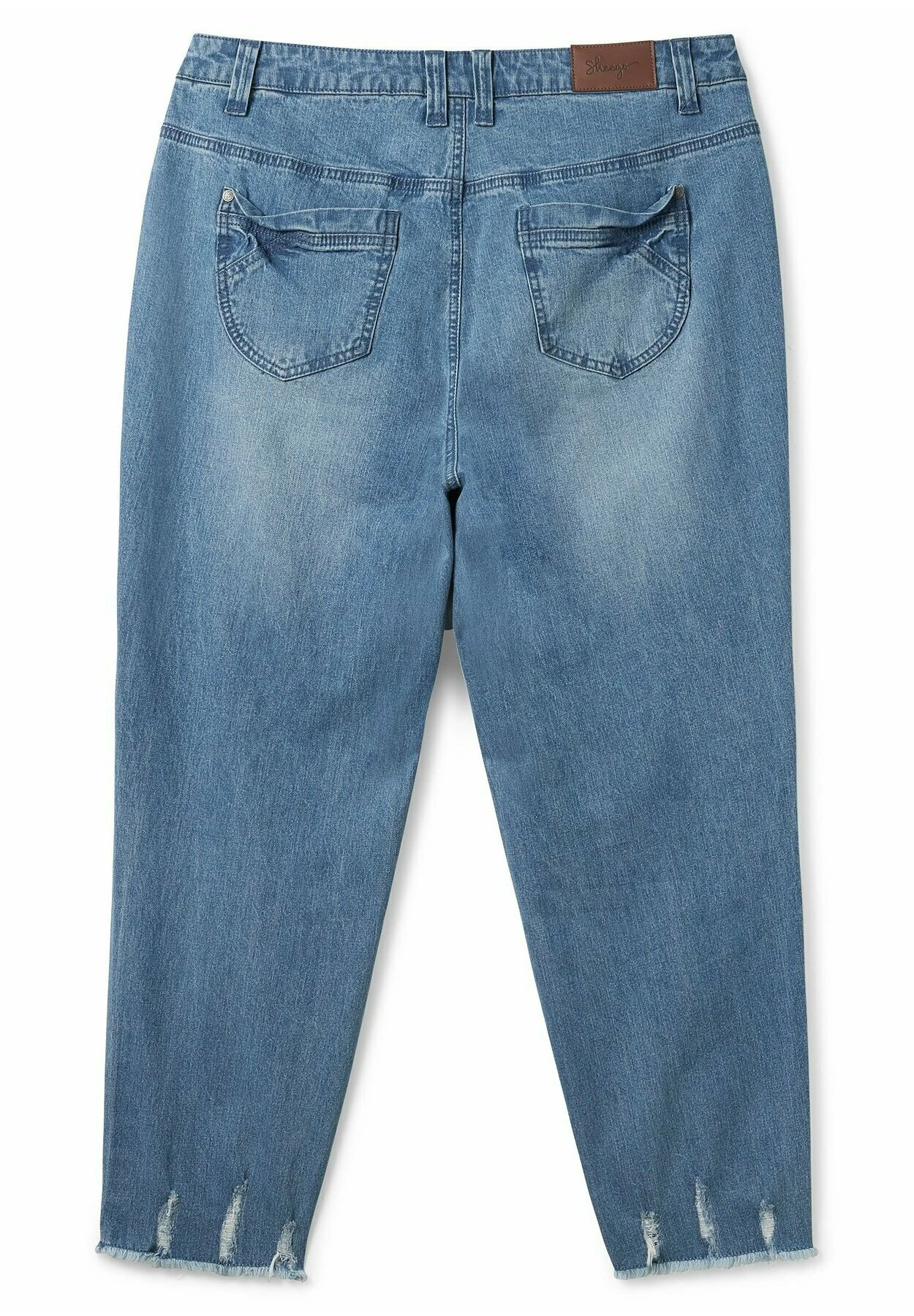 Sheego Jeans Tapered Fit - Blue Used Denim 8 Sheego Jeans Tapered Fit - Blue Used Denim - immagine 6