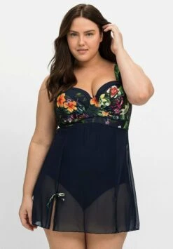 Sheego Costume Da BagnoMarine Gemustert Donna Moda Mare SHI81G00D-K11