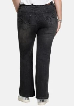 Sheego Jeans A Zampa - Black Denim -Sheego Negozio 1c4e4a3c2787445c853499db6b8806ed
