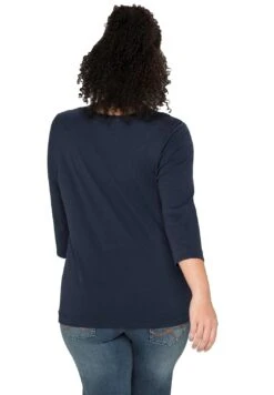 Sheego Maglietta A Manica LungaMarine Donna T-shirt E Top SHI21D0DK-K11 -Sheego Negozio 1f0e934cc66c4e1eba5bafda6d1cf812