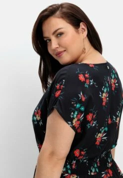 Sheego Vestito Estivo - Schwarz Gemustert -Sheego Negozio 23c85d23d6f040bdbd04c7a03eebf64e