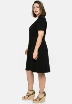 Sheego Vestito Di MaglinaSchwarz Donna Vestiti SHI21C0GS-Q11 -Sheego Negozio 2545c03cb3db43bc8465b90188c064c1