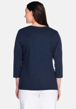 Sheego Maglietta A Manica LungaMarine Donna T-shirt E Top SHI21D069-K11 8 Sheego Maglietta A Manica LungaMarine Donna T-shirt E Top SHI21D069-K11 -Sheego Negozio 2951c9fb86bd412ea81a4849314d40d3