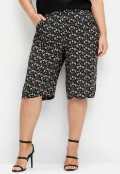 Sheego BermudasShortsSchwarz Bedruckt Donna Shorts SHI21S031-Q11