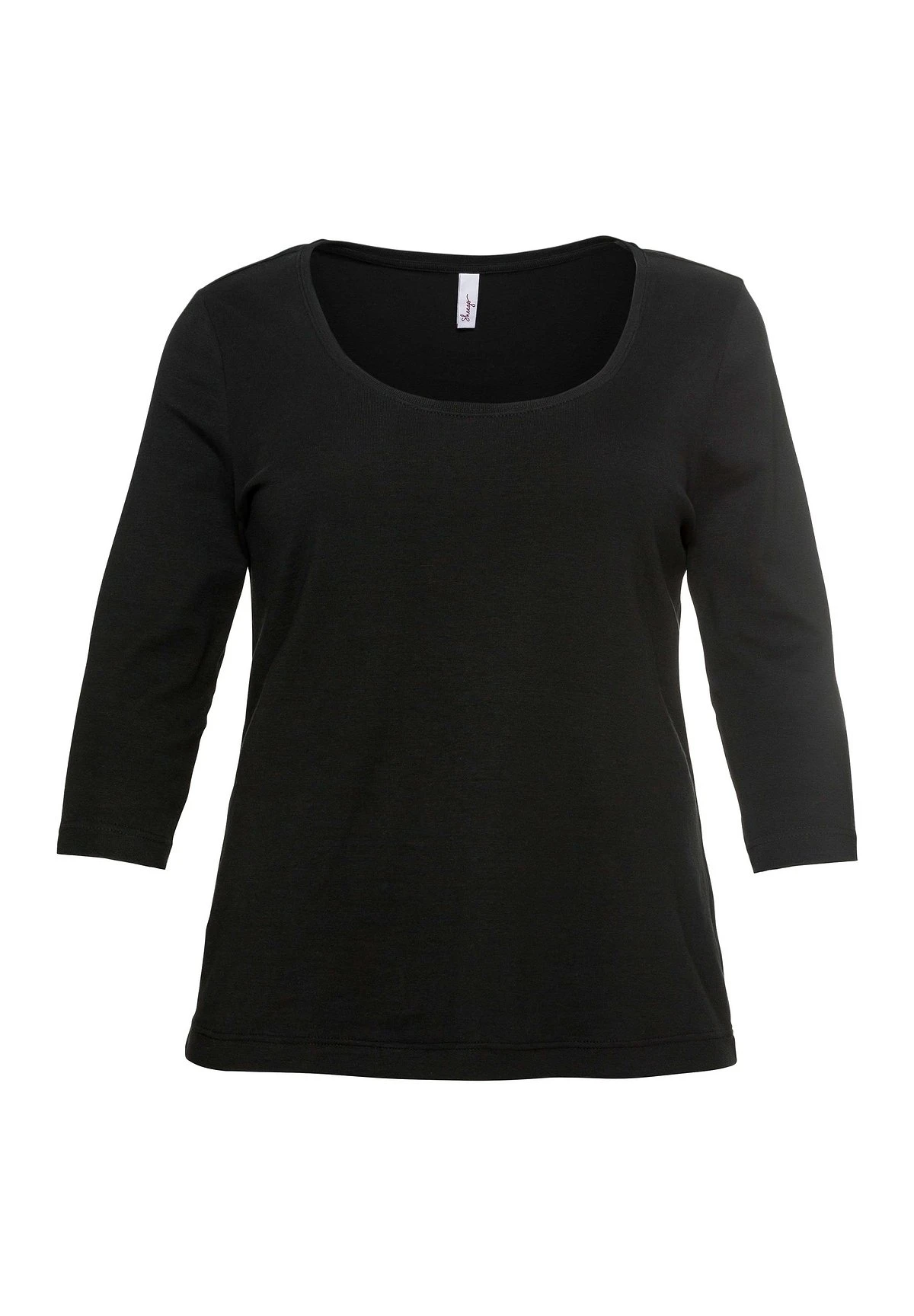 Sheego Maglietta A Manica LungaSchwarz Donna T-shirt E Top SHI21D0DK-Q11 7 Sheego Maglietta A Manica LungaSchwarz Donna T-shirt E Top SHI21D0DK-Q11 - immagine 5