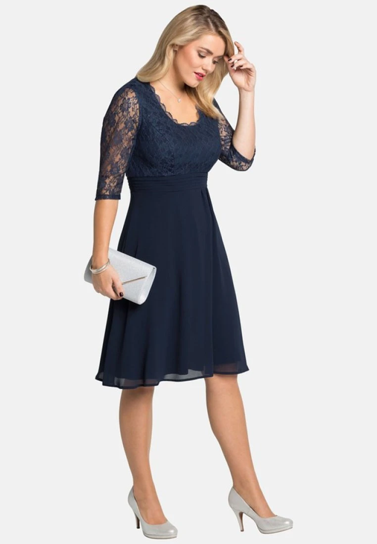 Sheego KleidVestito EleganteMarine Donna Vestiti SHI21C03I-K11 3 Sheego KleidVestito EleganteMarine Donna Vestiti SHI21C03I-K11