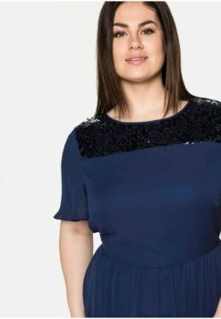 Sheego Vestito LungoMarine Donna Vestiti SHI21C0IA-K11 -Sheego Negozio 302ba9471be9438c8ee6b255677183e4