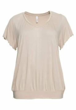 Sheego T-Shirt Con StampaBeigefarben Donna T-shirt E Top SHI21D07T-B12 -Sheego Negozio 3345b7726b3145c4a4f51b079545d41a