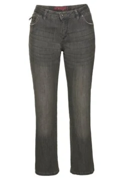 Sheego Jeans A Zampa - Grey Denim -Sheego Negozio 3498f32e804a4e878d512a23b565fc3c