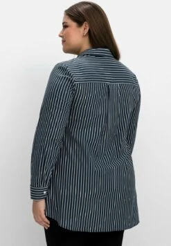 Sheego Long - Camicia - Nachtblau Gestreift 9 Sheego Long - Camicia - Nachtblau Gestreift -Sheego Negozio 36f518c31b0b4ce0999977a103443a18