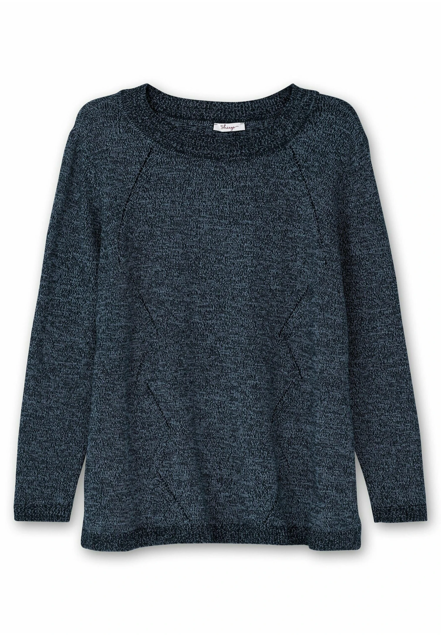 Sheego MaglioneNachtblau Meliert Donna Maglieria SHI21I0EC-K11 7 Sheego MaglioneNachtblau Meliert Donna Maglieria SHI21I0EC-K11 - immagine 5