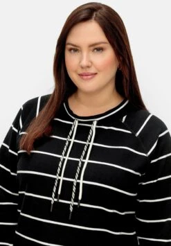 Sheego GestreiftesFelpaSchwarz Weiß Donna Felpe SHI21J078-Q11 10 Sheego GestreiftesFelpaSchwarz Weiß Donna Felpe SHI21J078-Q11 -Sheego Negozio 3f57bf882ffc4a5ea871b9a1dc5cd686