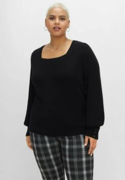 Sheego MaglioneSchwarz Donna Maglieria SHI21I0BP-Q11