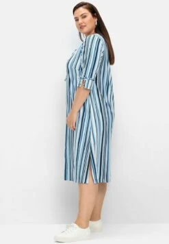 Sheego MidiVestito Di MaglinaBlau Gestreift Donna Vestiti SHI21C0TP-K11 -Sheego Negozio 42c9a336360144d5a3ea1c7d87b5e5eb