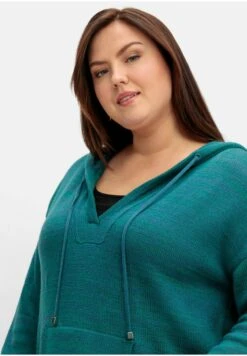 Sheego Felpa Con CappuccioDunkelpetrol Meliert Donna Felpe SHI21J07I-P11 -Sheego Negozio 43e4a611c158466c9c67fa5165c0fa98