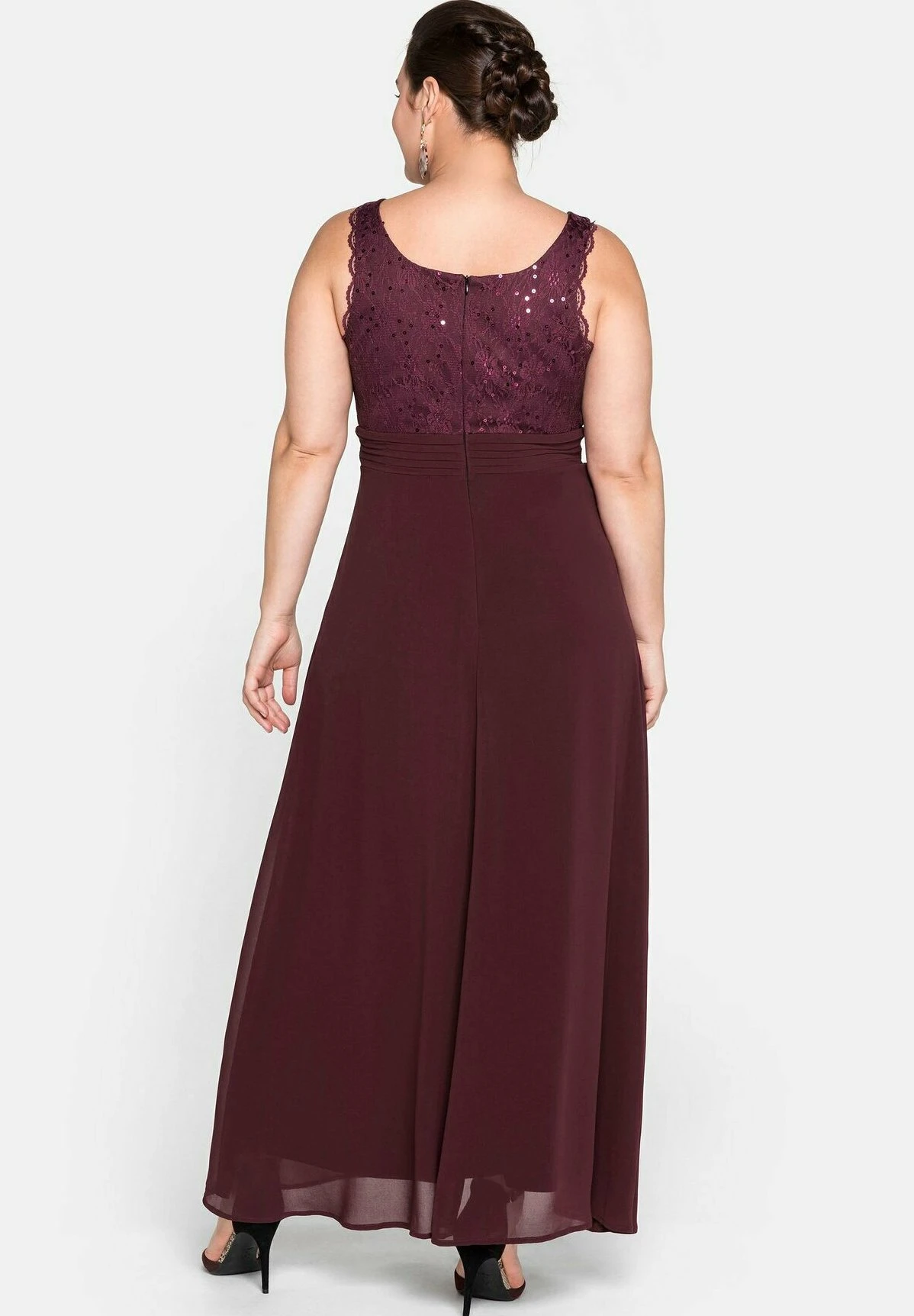 Sheego Abito Da Sera - Aubergine 3 Sheego Abito Da Sera - Aubergine - immagine 2