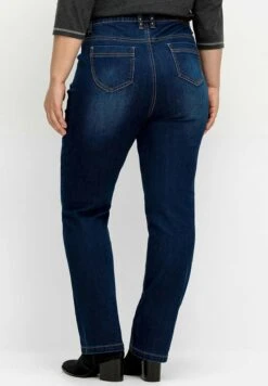 Sheego Gerade Jeans A SigarettaDark Blue Denim Donna Jeans SHI21N0BC-K11 -Sheego Negozio 483279c37cd94463b022c96b07c0340f