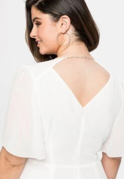 Sheego Abito Da Sera - Offwhite -Sheego Negozio 48390eae5add4212bc5669cefc47e05d