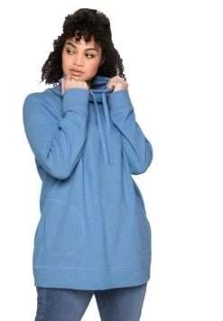 Sheego Felpa - Jeansblau