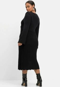 Sheego Abito In MagliaSchwarz Donna Vestiti SHI21C0PU-Q11 -Sheego Negozio 4deeaee5696a46a5802a4757c8523b72