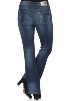 Sheego Jeans BootcutDark Blue Denim Donna Jeans SHI21N04Y-K11 -Sheego Negozio 58132bc008df4d8791a36e79beb48a88