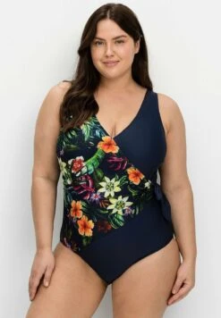 Sheego Costume Da Bagno - Marine Gemustert