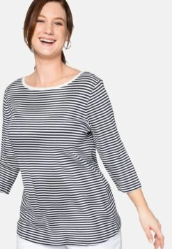 Sheego Maglietta A Manica LungaMarine Donna T-shirt E Top SHI21D06X-K12 10 Sheego Maglietta A Manica LungaMarine Donna T-shirt E Top SHI21D06X-K12 -Sheego Negozio 5a871c5f45e2423293d15c93ec606f93