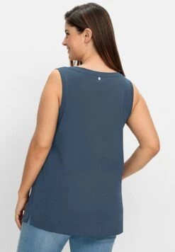 Sheego TankTopTaubenblau Donna T-shirt E Top SHI21D0S7-K11 -Sheego Negozio 5bc36674e1db4b23a6747c0a986ca4f7