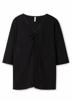 Sheego Maglietta A Manica LungaSchwarz Donna T-shirt E Top SHI21D0ND-Q11 -Sheego Negozio 5f8d62353cef4d2fb2029f19de3170da