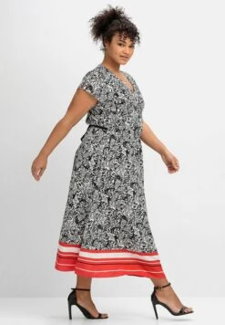 Sheego Vestito EstivoSchwarz Gemustert Donna Vestiti SHI21C0TB-Q11 -Sheego Negozio 60b61c67d5204867b79a77424b1bd958