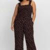 Sheego OverallTuta JumpsuitSchwarz Gemustert Donna Tute Jumpsuit SHI21T00S-Q11 -Sheego Negozio 61968b3b879f43a9a9dfe2bc12d4b74e