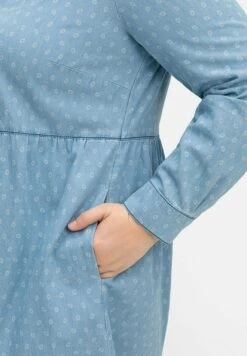 Sheego Vestito Di Jeans - Light Blue Denim -Sheego Negozio 625eb29924b74384842ab8ce9d9446f3