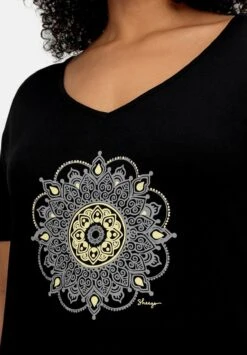 Sheego Strand - T-Shirt Con Stampa - Schwarz -Sheego Negozio 694280d01ab94681971133fd216613a0