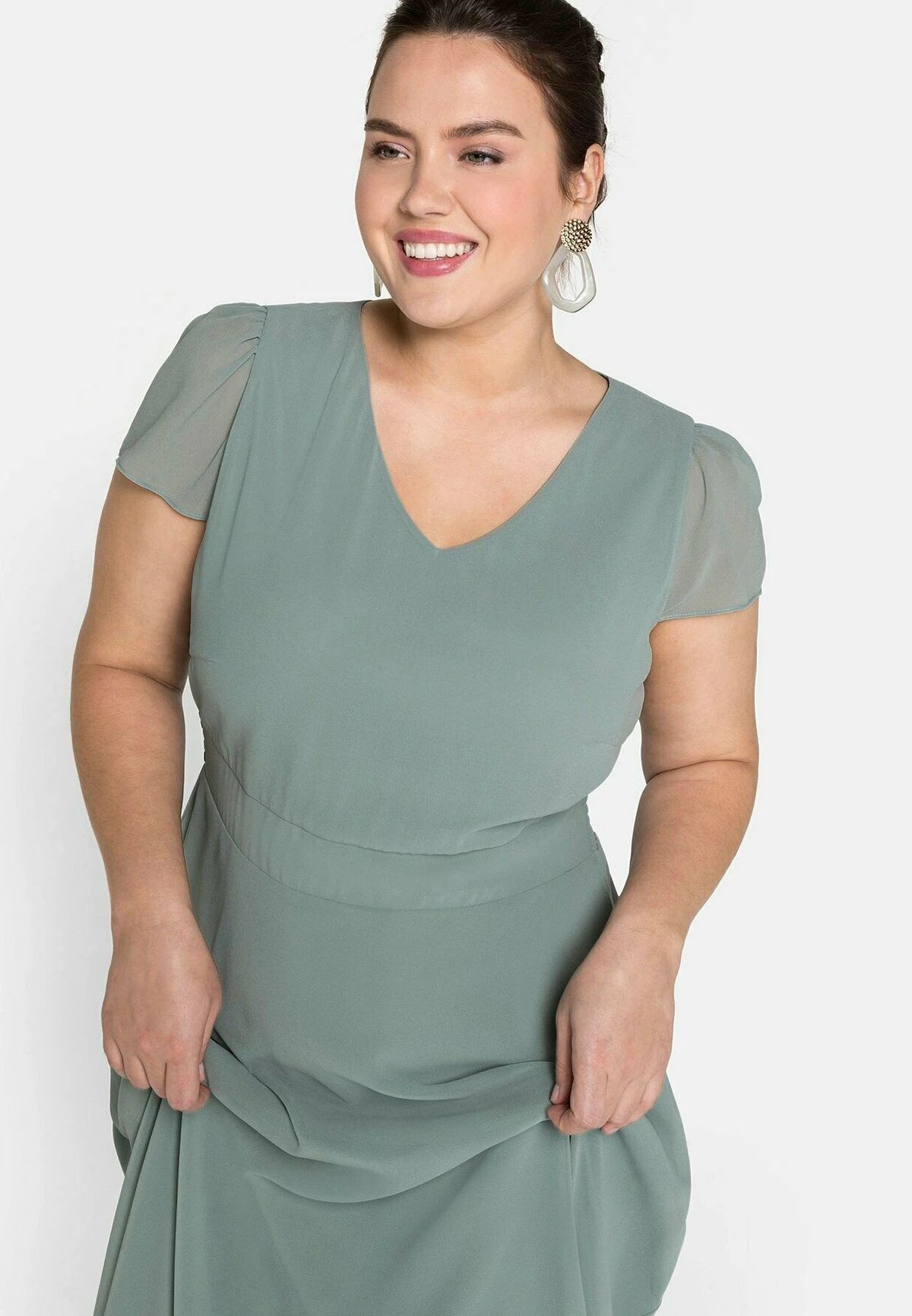 Sheego Abito Da SeraEukalyptus Donna Vestiti SHI21C0FH-M11 6 Sheego Abito Da SeraEukalyptus Donna Vestiti SHI21C0FH-M11 - immagine 4