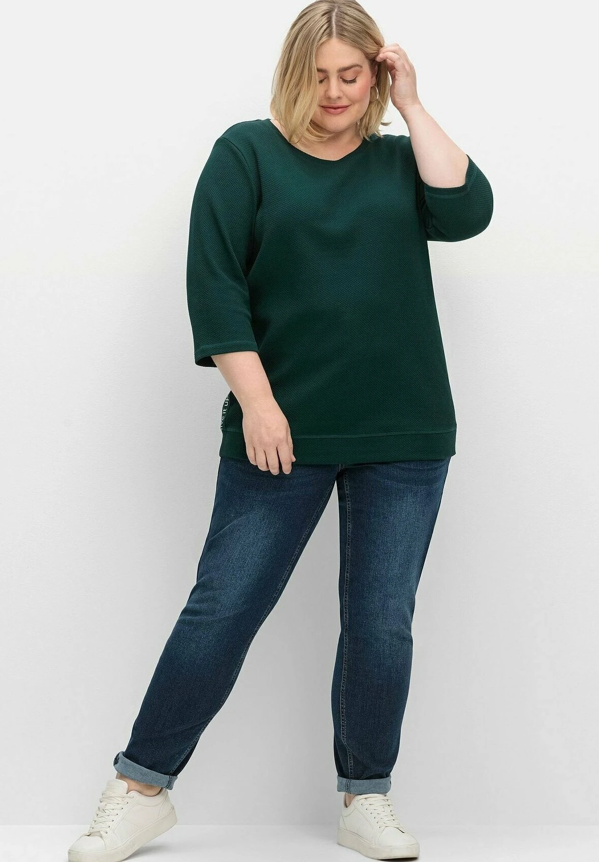 Sheego Felpa - Tiefgrün 4 Sheego Felpa - Tiefgrün - immagine 2