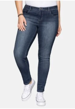 Sheego Jeans Slim FitDark Blue Denim Donna Jeans SHI21N019-K11