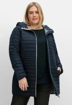 Sheego Longstepp - Cappotto Invernale - Nachtblau