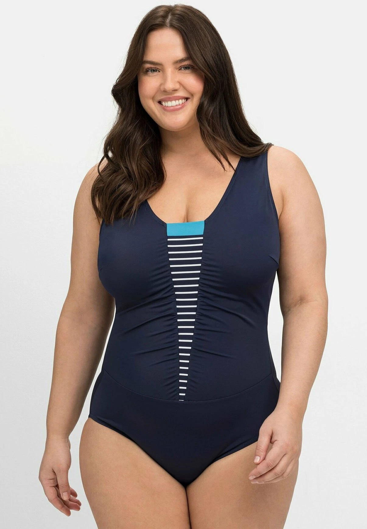 Sheego Costume Da Bagno - Marine Gestreift 3 Sheego Costume Da Bagno - Marine Gestreift