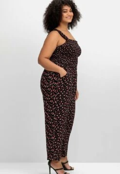 Sheego OverallTuta JumpsuitSchwarz Gemustert Donna Tute Jumpsuit SHI21T00S-Q11 9 Sheego OverallTuta JumpsuitSchwarz Gemustert Donna Tute Jumpsuit SHI21T00S-Q11 -Sheego Negozio 762b8580292e431eb01937199b323751