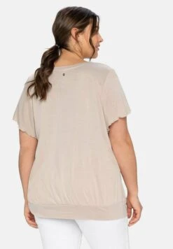 Sheego T-Shirt Con StampaBeigefarben Donna T-shirt E Top SHI21D07T-B12 -Sheego Negozio 76e79276ab904601852b694163cc2348