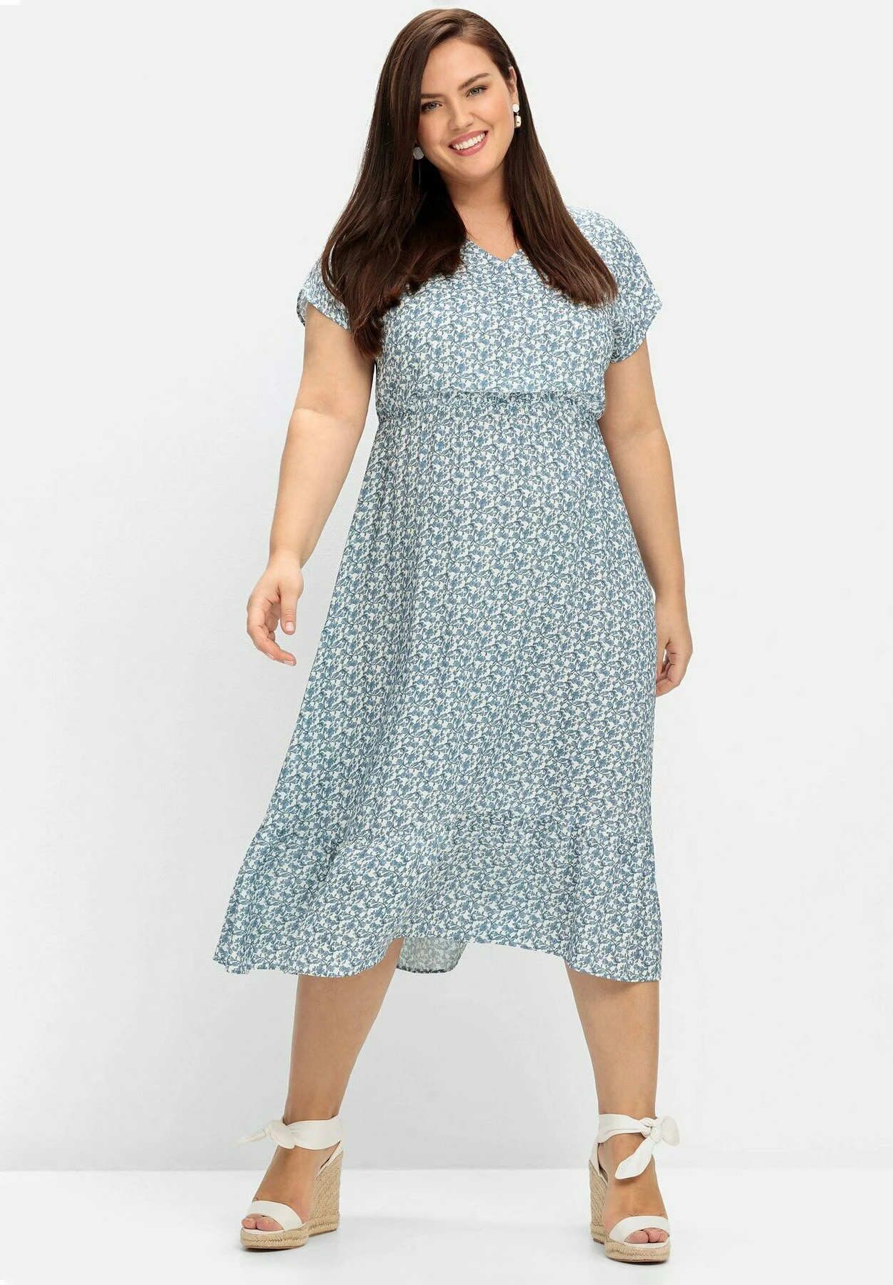 Sheego Vestito EstivoWeiß/Gemustert Donna Vestiti SHI21C0I0-A11 4 Sheego Vestito EstivoWeiß/Gemustert Donna Vestiti SHI21C0I0-A11 - immagine 2