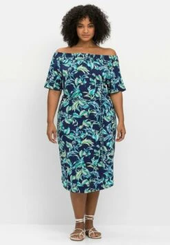 Sheego Negozio 25 Sheego Strand - Vestito Estivo - Marine Bedruckt