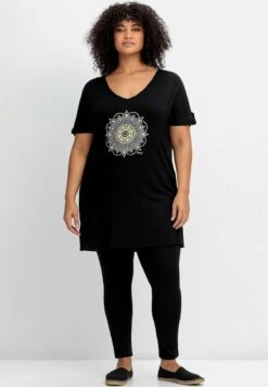 Sheego Strand - T-Shirt Con Stampa - Schwarz -Sheego Negozio 7f745958fc6f47e187eb9d97865d8c85