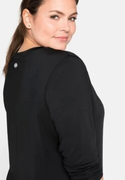 Sheego Maglietta A Manica LungaSchwarz Donna T-shirt E Top SHI41D009-Q11 -Sheego Negozio 81c7319e65334c34add49b6454b64639