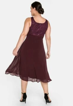 Sheego Vestito EleganteAubergine Donna Vestiti SHI21C015-G11 -Sheego Negozio 83443db9f889481a959f15c96547a293